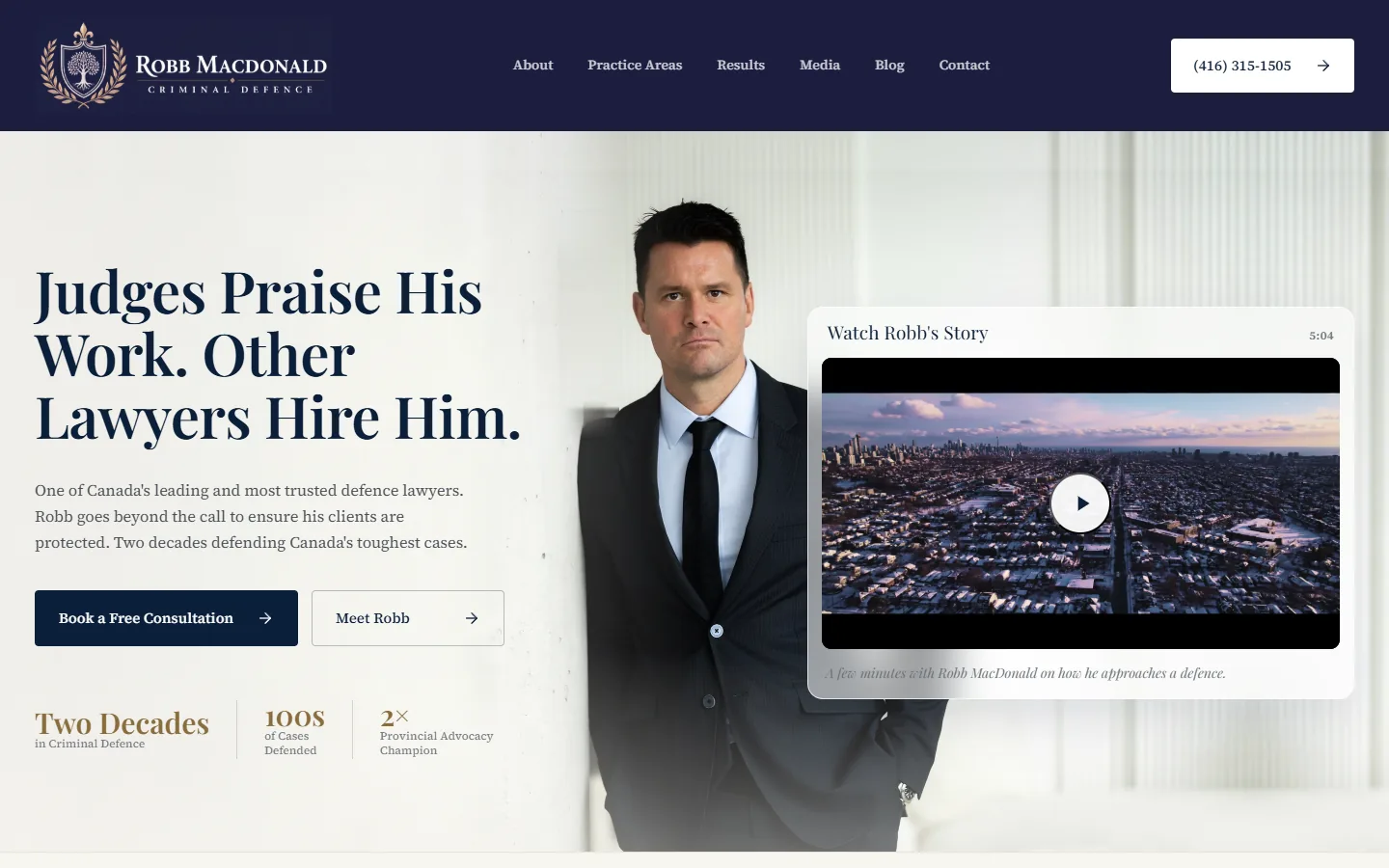 Robb MacDonald criminal defence website